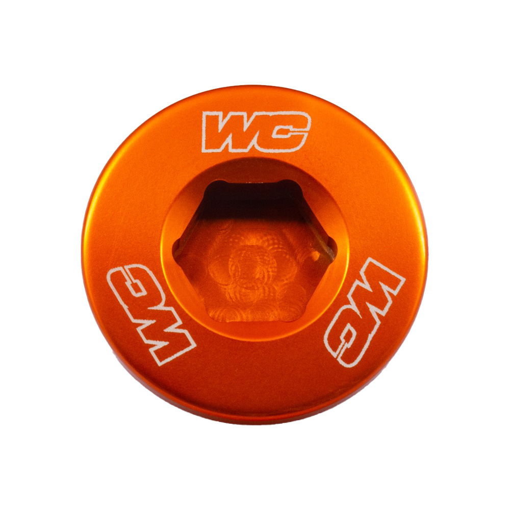 ENGINE PLUG KTM/HQV/GAS SX-F/FC250-450 11-25, EXC-F/FE250-450 12-25, MC-F/EC-F250-450 21-25 ORANGE (R)